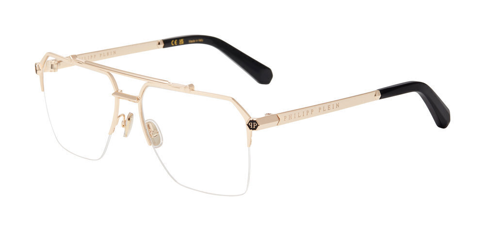 PHILIPP PLEIN OPTICAL VPP222M Eyeglasses ROSE GOLD (0300) 61mm